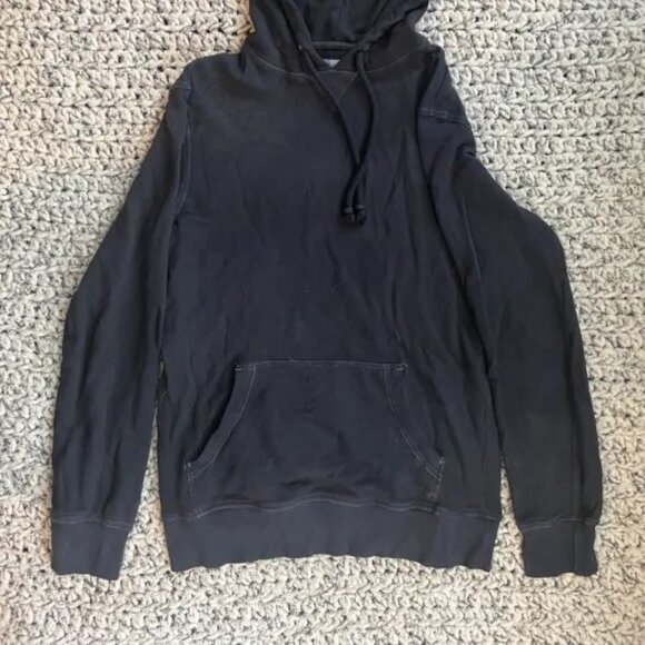 Small Black Subtle Grunge Sweatshirt Hoodie - Picture 1 of 4